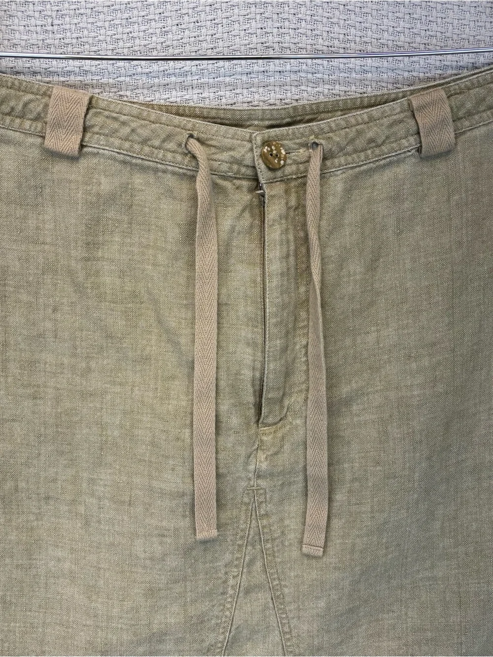 J. Jill 100% Linen Skirt Women’s Plus 18 Beige Khaki Casual Summer Minimalist
